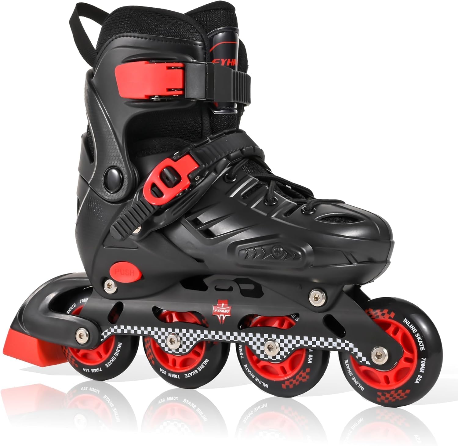 DUZSKJ Patins à roulettes Rollers en Ligne réglables pour garçons et Filles, Patins à roulettes pour Enfants pour Jouer à l'extérieur - 2