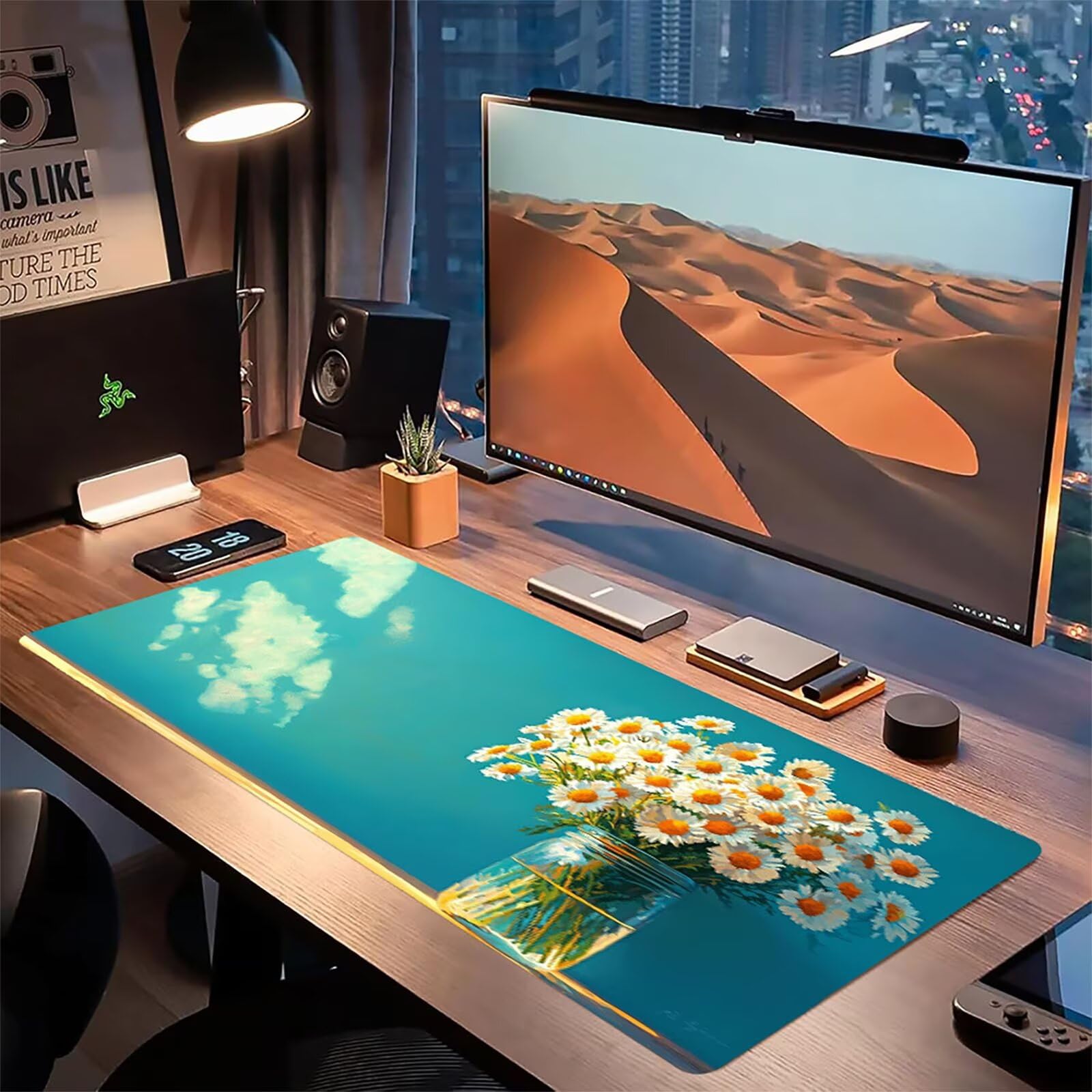 Podkładka pod mysz fabryczną XXL, podkładka pod mysz do gier XXL 1200 x 600 x 5 mm, podkładka na biurko dla graczy, bardzo duża bezszwowa mata na stół dla graczy, antypoślizgowa podstawa, wodoodporna