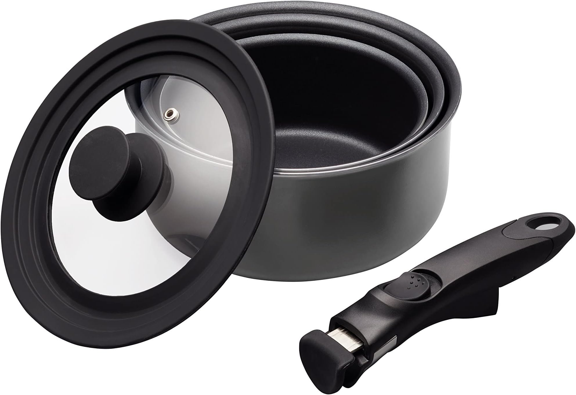 Smart Space 3 Piece Non-Stick Induction Saucepan Set