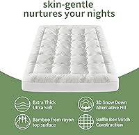 Vista 6 de Cubrecolchón King Premium 100% impermeable, almohadilla de colchón transpirable, protector de cama de rayón de bambú, funda de sábana de bolsillo