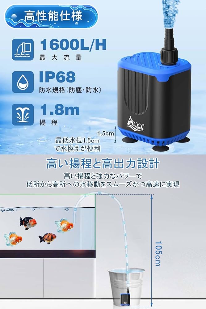 水族館ポンプ BS シリーズ APP コントローラー　ボトムフィードポンプ 61o9TWAZeDL._UF350,350_QL50_.jpg