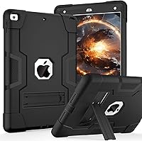 Vista 12 de Cantis - Funda para iPad de 9.ª generación/iPad de 8.ª generación/iPad de 7.ª generación, funda protectora resistente a los golpes con soporte