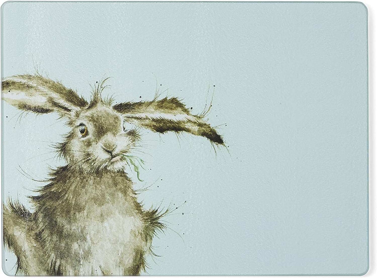 wrendale designs - 39hare-brained39 glass worktop saver