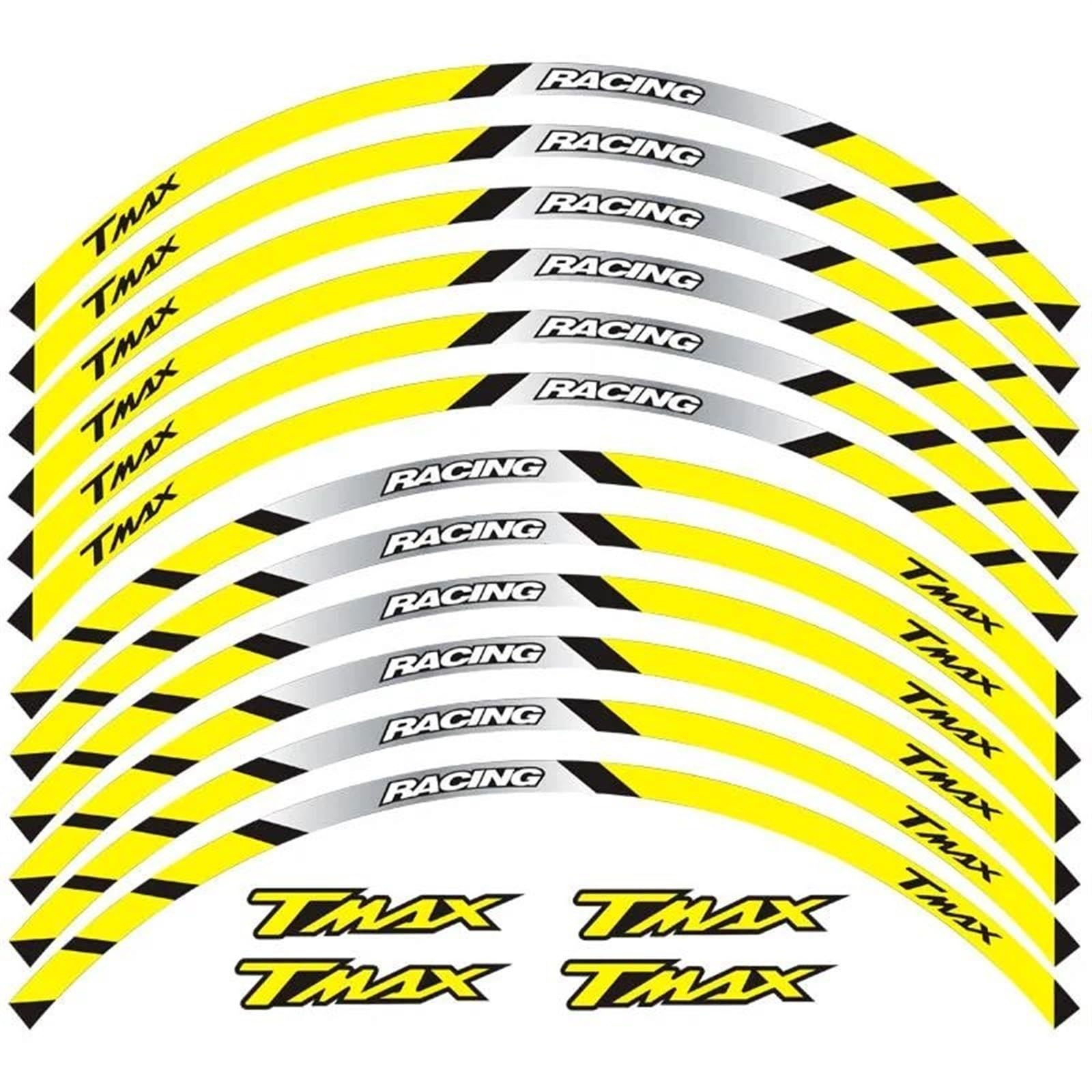 Stickers Motorcycle Stickers Reflective Wheel Rim for TMAX T MAX(Style 11)