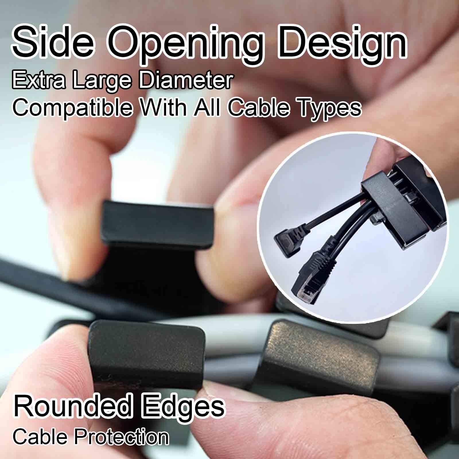 Cable Management para Escritorio Ajustable, Organizador Magnético Flexible De 132cm, Canal para Cables De Oficina Y Gaming Desk(White)