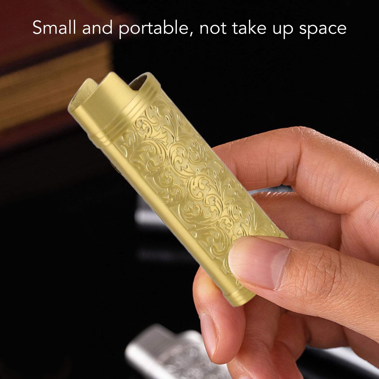 Étui Rigide Pour Briquet DEARMAMY - Protection Métallique, Design Ergonomique Et Minimaliste, Taille 8,7 X 2,9 Cm