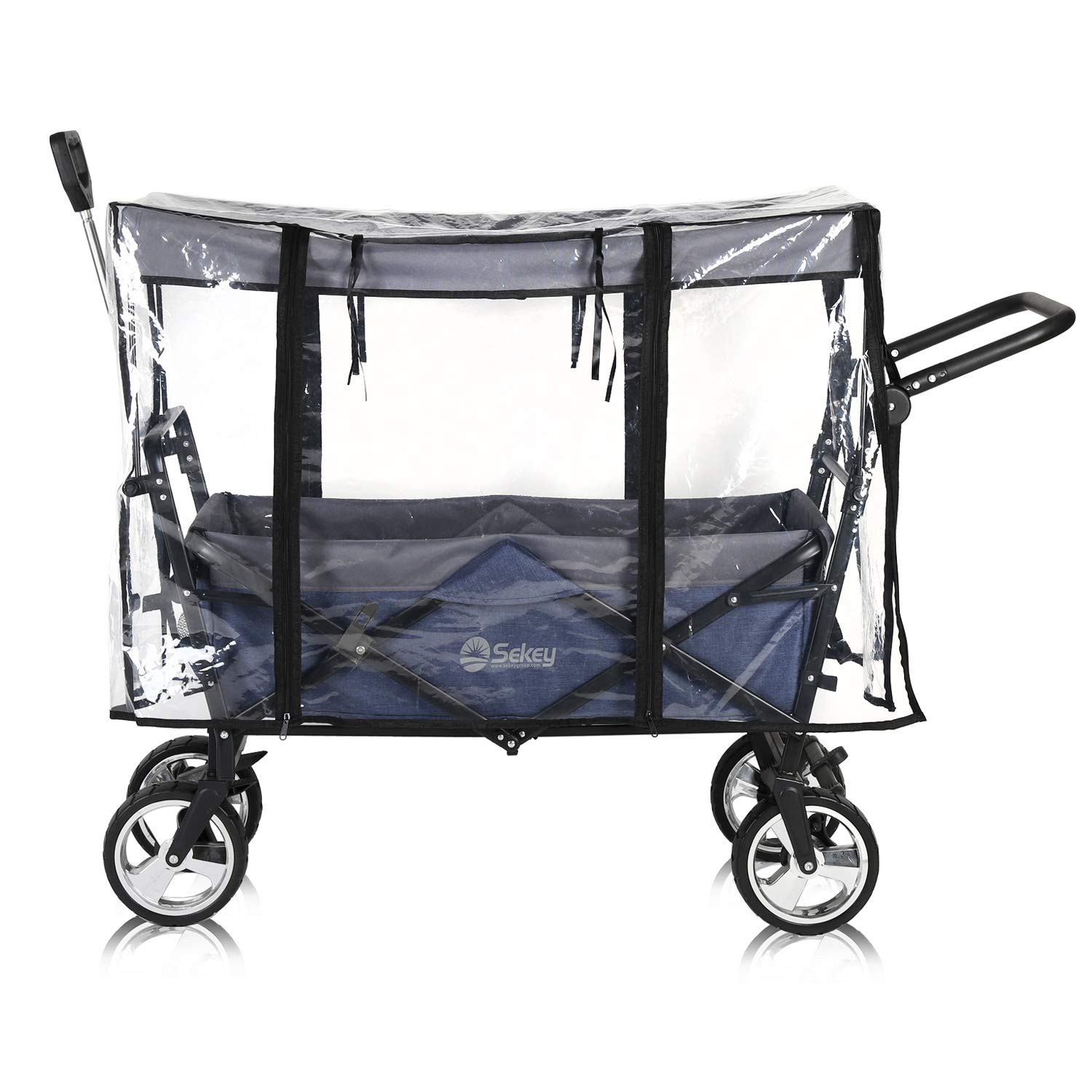 Universele regenbescherming voor kinderwagen, pvc, waterdicht, winddicht, stofdicht, paraplu, afdekking, accessoires met ritssluiting