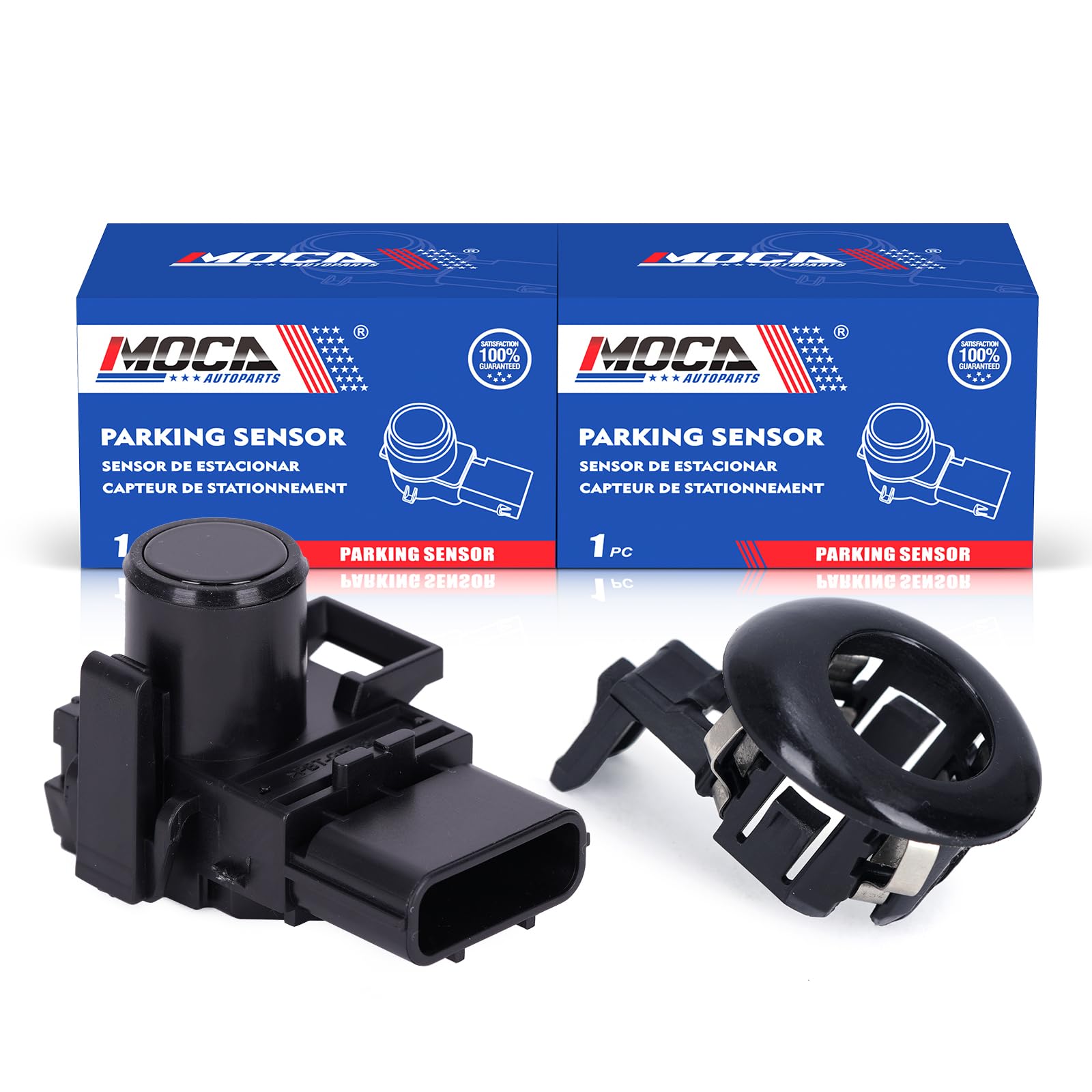 MOCA 39680-TK8-A01 2X Parking Assist Sensor w/Retainer Holder Fit for Honda 2011-2017 Odyssey 3.5L, for Honda 2012-2015 Pilot 3.5L