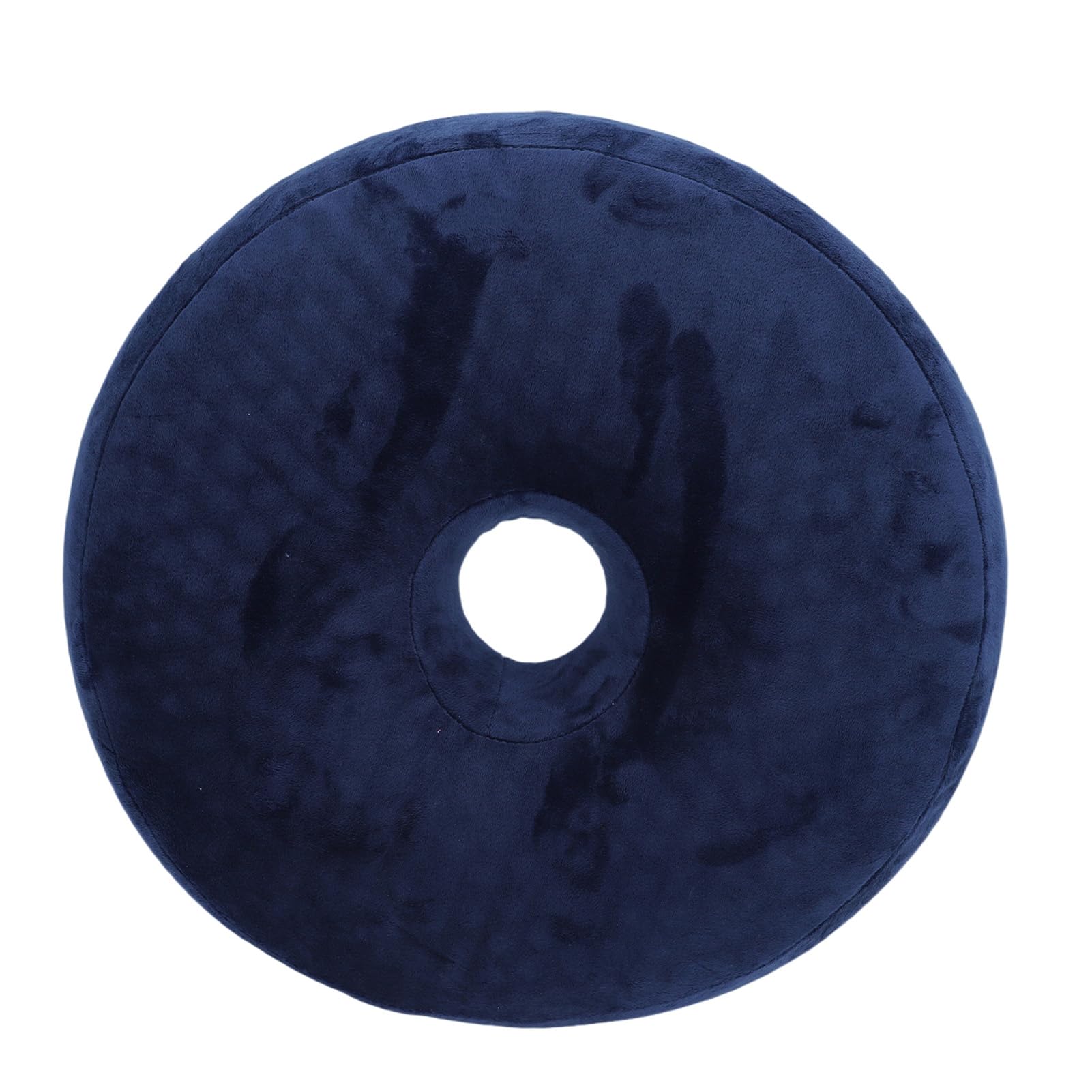 Cojín donut EMUKOEP para silla de oficina y coche con espuma de rebote lento azul marino