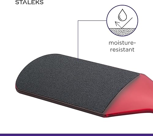 Miniatura 5 de STALEKS PRO Expert 10 Tipo 2 - Lima de pie de plástico (grano 80120), herramienta ergonómica de pedicura de doble cara para callos y piel de