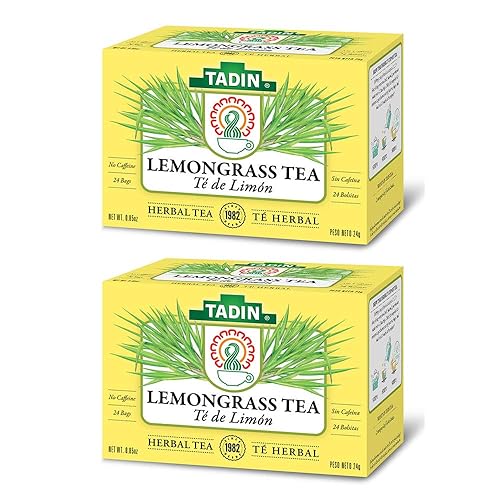 Té de limoncillo limón Tadin - Te De Limon - Té premium para nervios - Paquete de 2