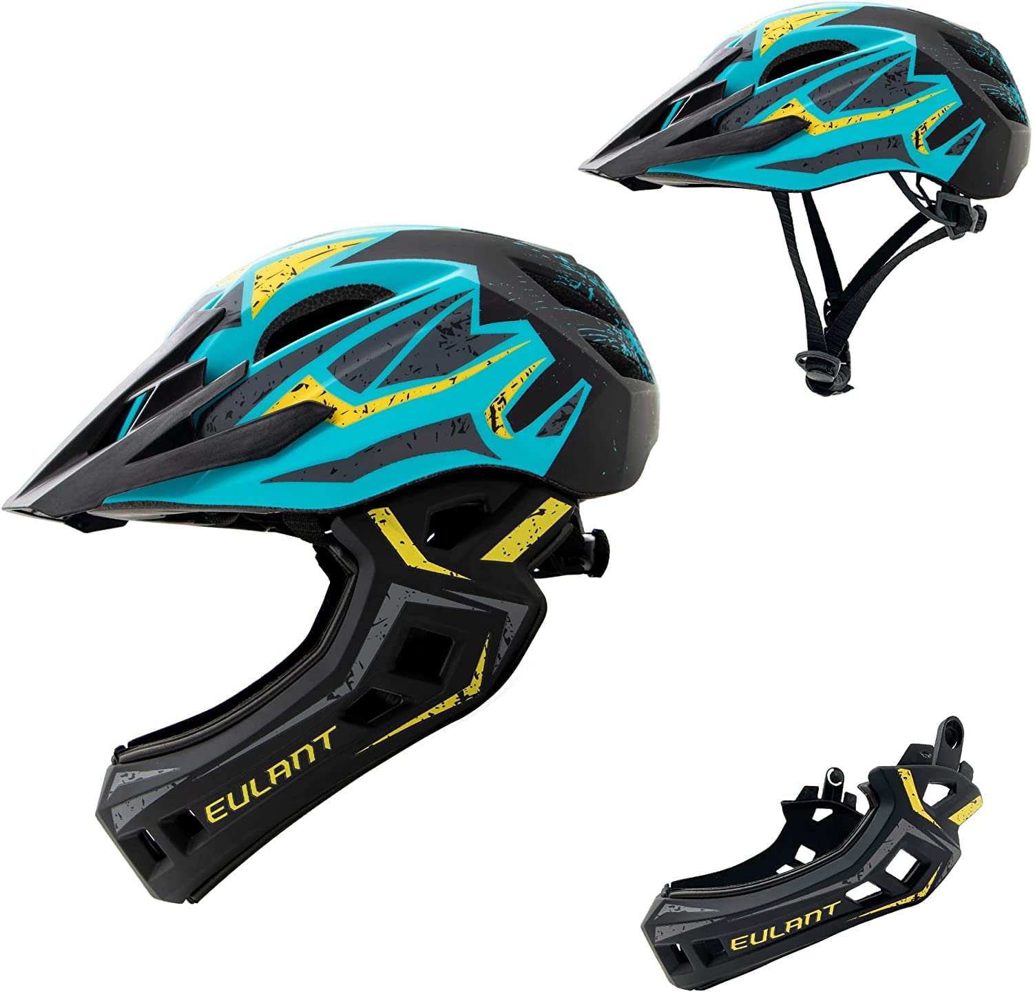 Casco Bici Mentoniera Staccabile Casco Da Mountain Bike Integrale