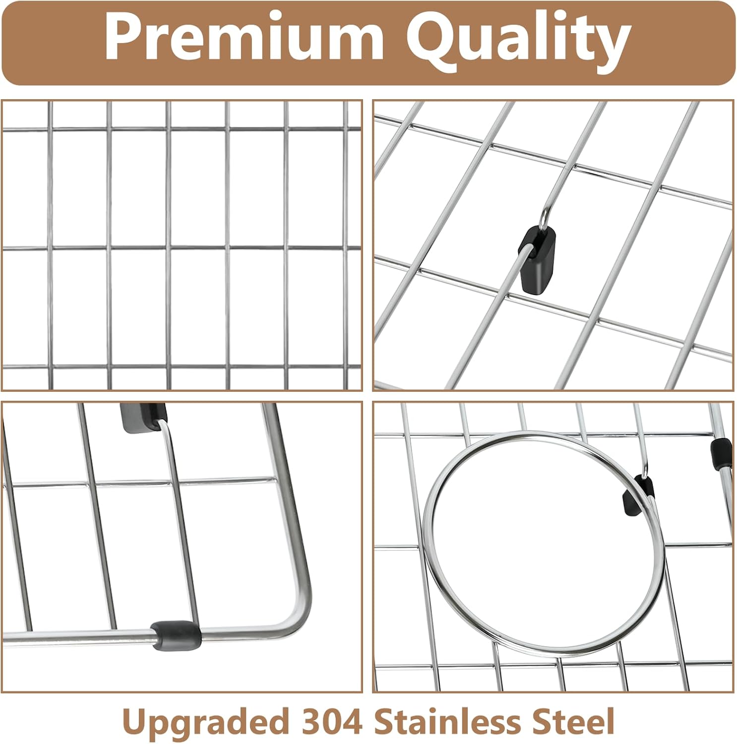 CTXBG2814 Crosstown Stainless Steel Basin Rack 28-1/4" x 14-1/4" - Durable Sink Grid for Elkay ECTRU30169RTFCW Sink Model