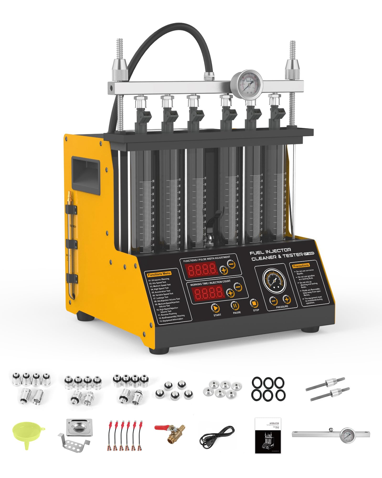 CT200 6-Cylinder Fuel Injector Cleaning Machine &amp; Tester