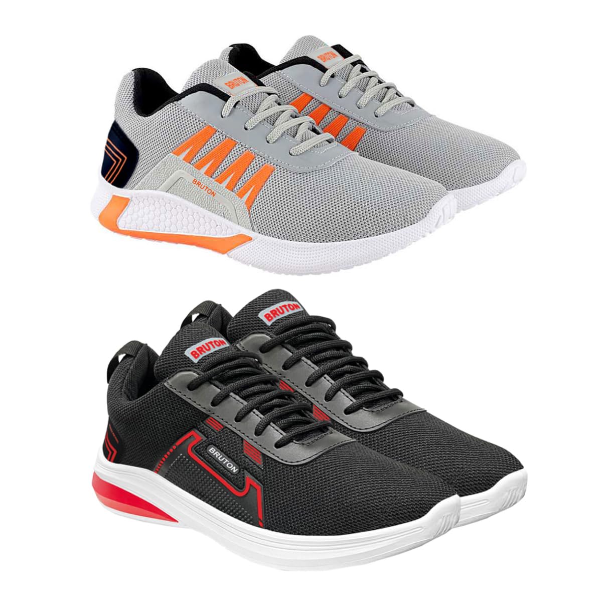 BRUTON Sports Running Shoes for Mens & Boys - Combo Pack of 2, Size : 9 (B0CN9L4QW9) Amazon Price History, Amazon Price Tracker