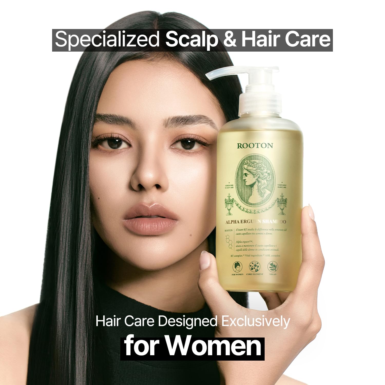 Amazon | 【ルートン/ROOTON公式】アルファエルゲン™シャンプー 500ml
