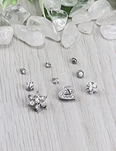 Amazon.com: Ocptiy Titanium Dermal Piercing Jewelry Kit