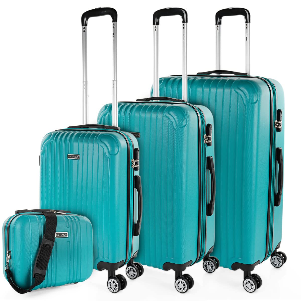 ITACA - Maleta Mediana con 4 Ruedas Giratorias para Viajes Largos Tipo Trolley Ideal como Maletas de Viaje Grandes 23 Kilos y Maleta Viaje Mediana Resistentes, Amarillo — view 100