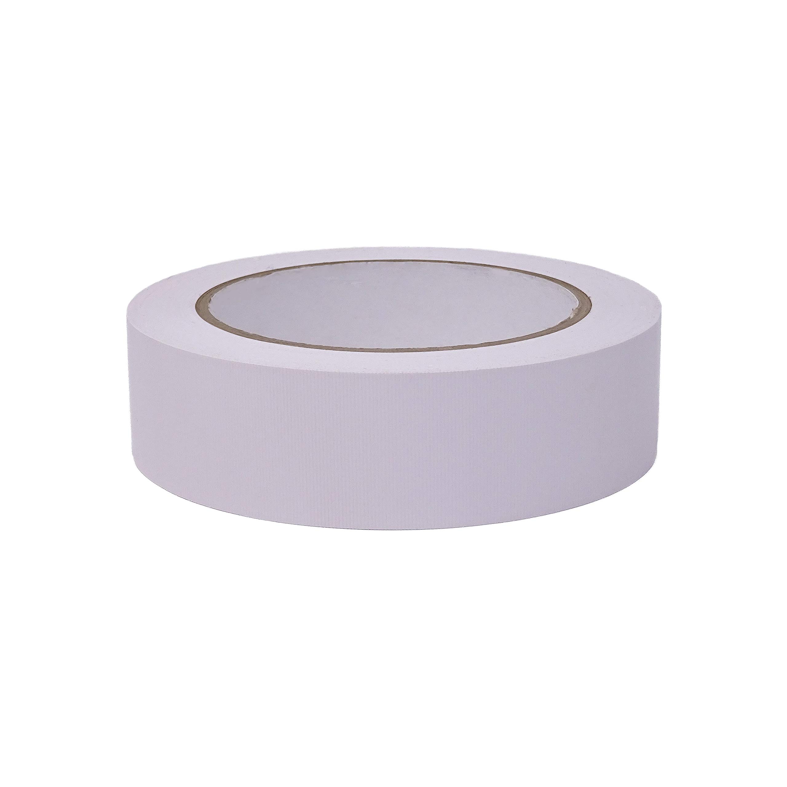 gws Putzband PVC gerippt weiß 8 Rollen Abklebeband von Hand reißbar Maler-Schutzband in Profi-Qualität versch. Farben & Breiten Länge: 33 m x 30 mm breit