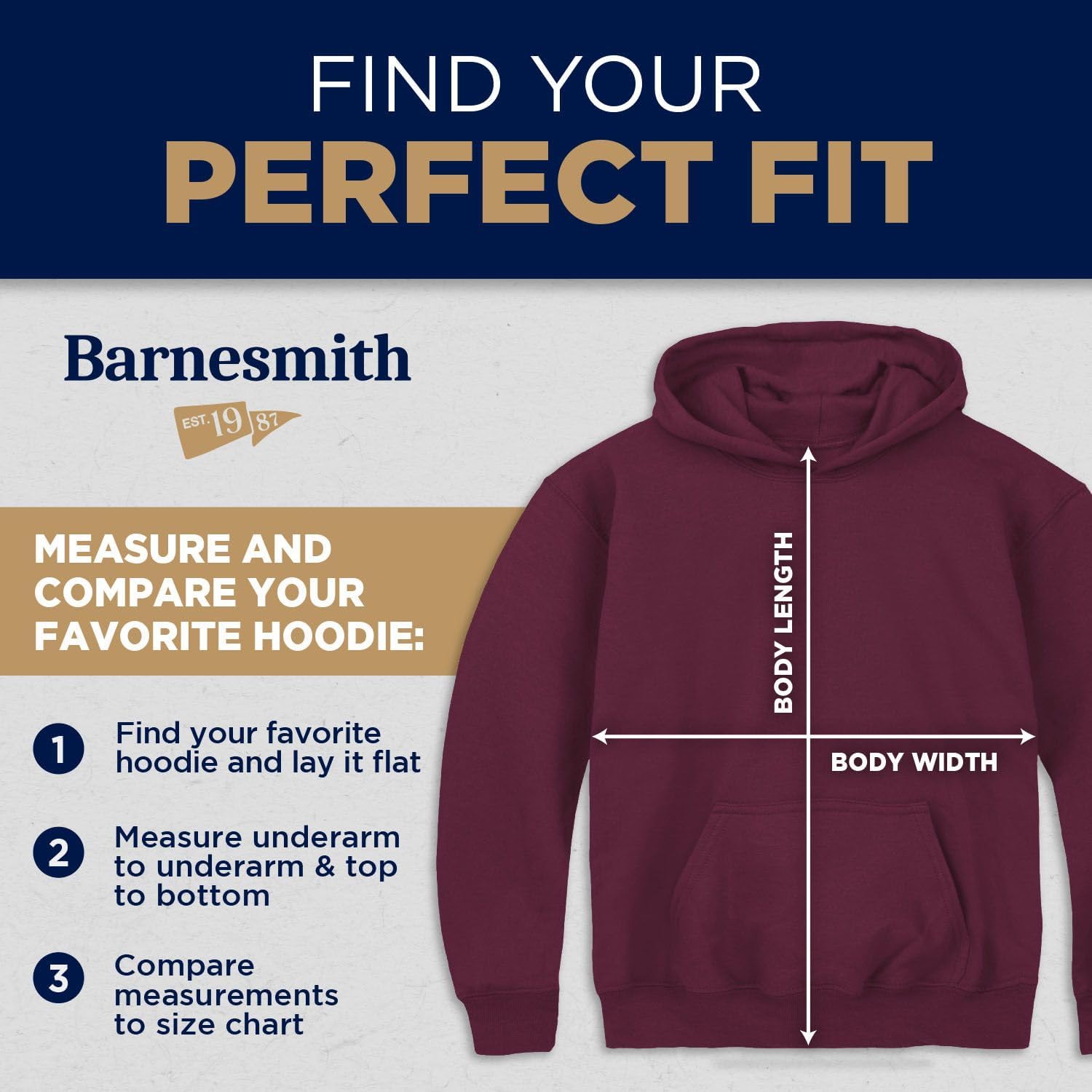 Barnesmith NCAA Unisex Youth Hooded Sweatshirt, Vintage Logo, Color - Image 5