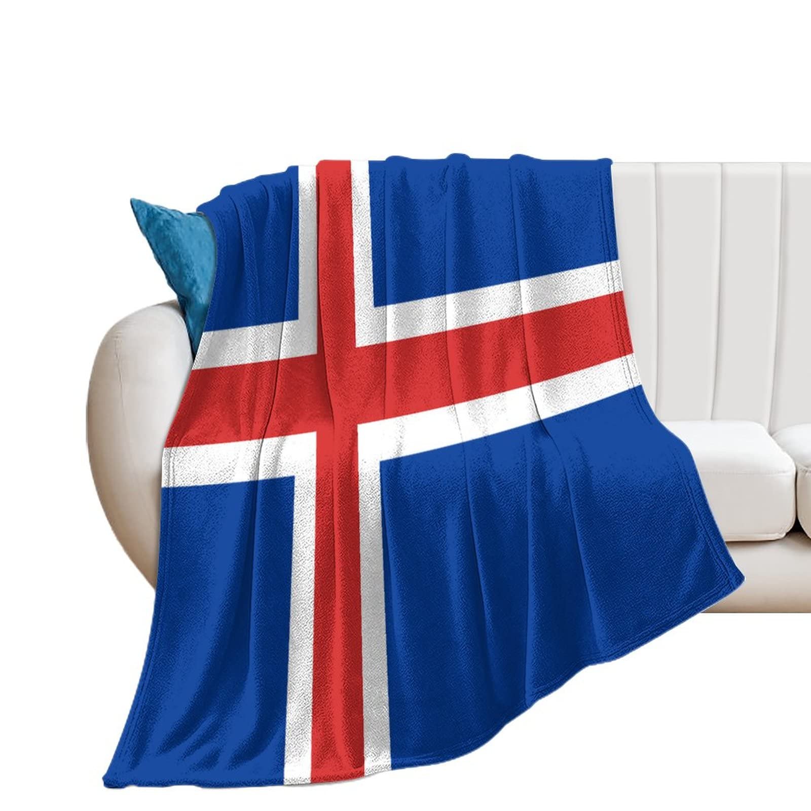 Couverture drapeau de l'Islande pour canapé : votre plaid douillet pour l'hiver