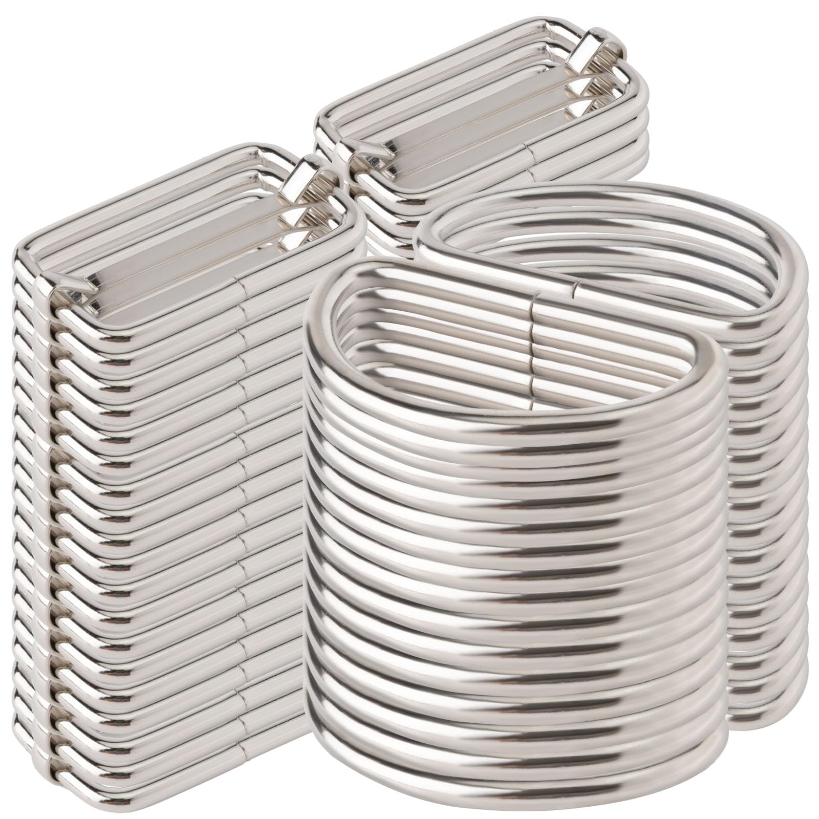 GUBOCA 80 PCS D Ring und Schiebeschnalle aus Metall,Taschenzubehör Zum Nähen,für Rucksäcke,Handtaschen,Gürtel,Basteln,Heimwerken