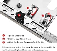 Vista 3 de CNCEST - Sierra circular eléctrica para carpintería, tabla de cortar de acero multifunción, guía de bordes, marco de posicionamiento, kit de sierra