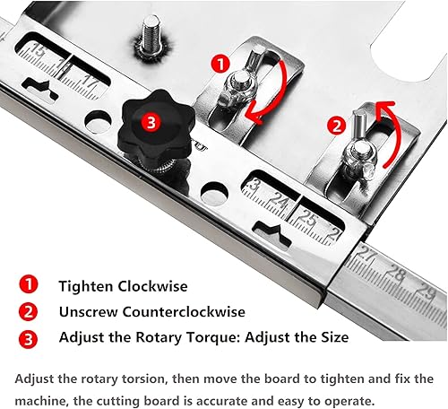 Miniatura 3 de CNCEST - Sierra circular eléctrica para carpintería, tabla de cortar de acero multifunción, guía de bordes, marco de posicionamiento, kit de sierra