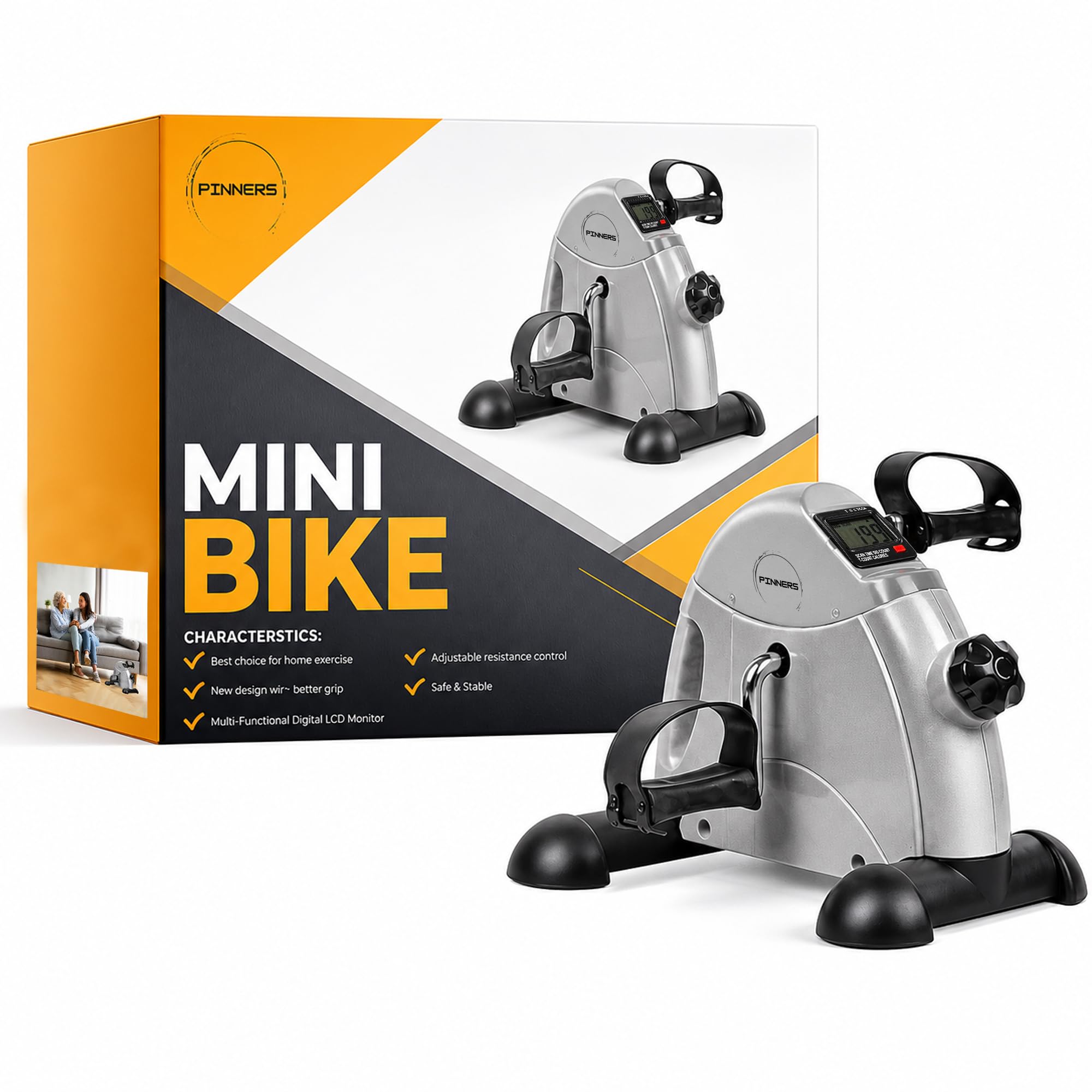 Pédales statiques exercice, mini vélo d'appartement, pédaleur statique, appareil d'exercice à domicile, pédales pour personnes âgées, pédalier pour personnes âgées, pédalier