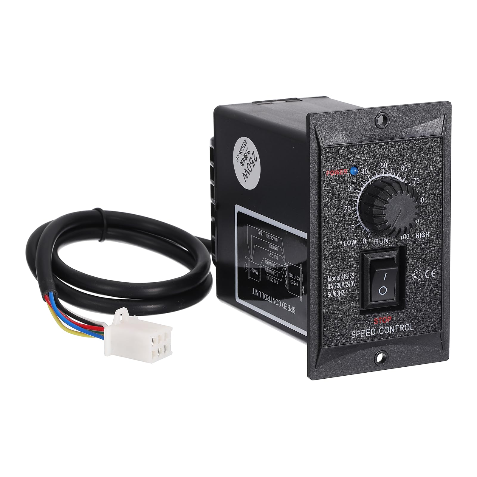 Controlador velocidad motor CA para automatizar maquinaria con marcha atrás