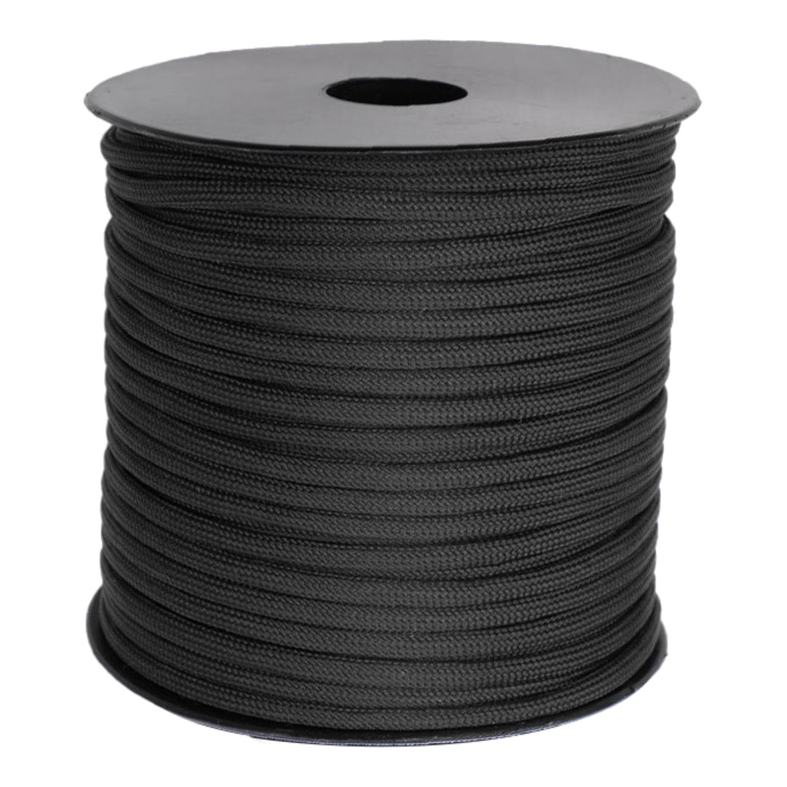 THE STYLE SUTRA® Paracord Multifunction 4mm Parachute Cord for Hiking Travel Survival Black-image-47