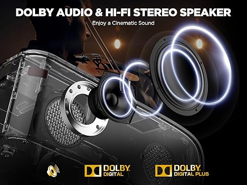 Miniatura 7 de Licencia oficial de Netflix Proyector inteligente con WiFi 5G y Bluetooth, proyector DBPOWER Native 1080p Netflix, Youtube, Prime Video, Hulu,