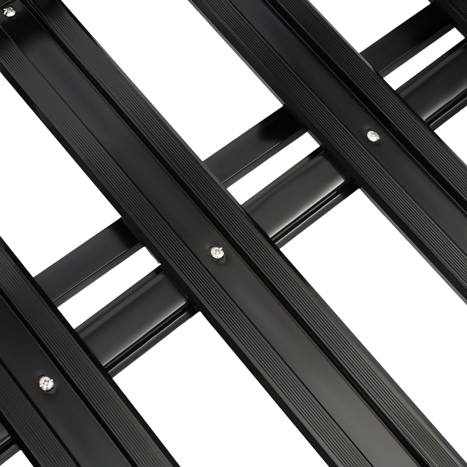 Barres de Toit universelles en Aluminium, Largeur réglable, Charge pour SUV, Panier de Toit de Voiture, Panier à Bagages, Porte-Cargaison, 140 x 100 cm Noir
