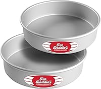 Vista 11 de Fat Daddio's Moldes para pasteles redondos de aluminio anodizado, juego de 2 piezas, 9 x 3 pulgadas