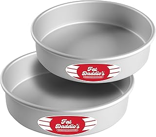 Fat Round Cake Pans, 2 Piece