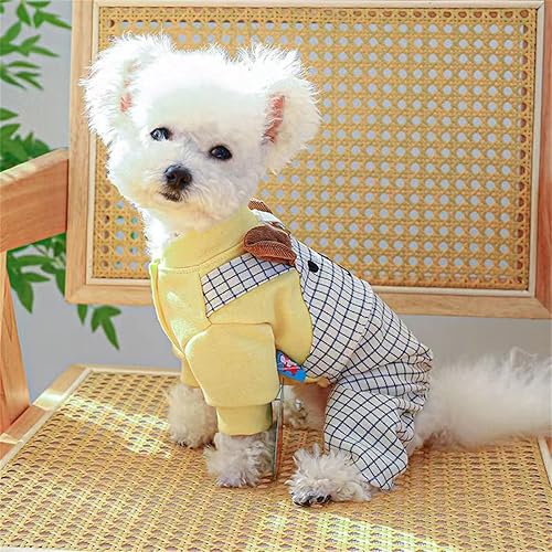 Miniatura 3 de Overol para cachorro, ropa de perro para cachorros, overol para niños, pijama con cabeza de oso, overol de pantalones de mezclilla lindos y