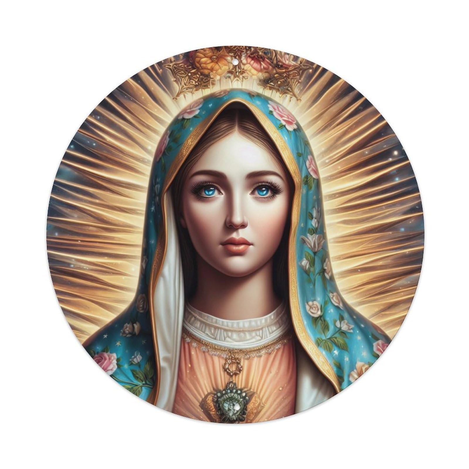 The Great Virgin Mary Religious Metal Tin Sign