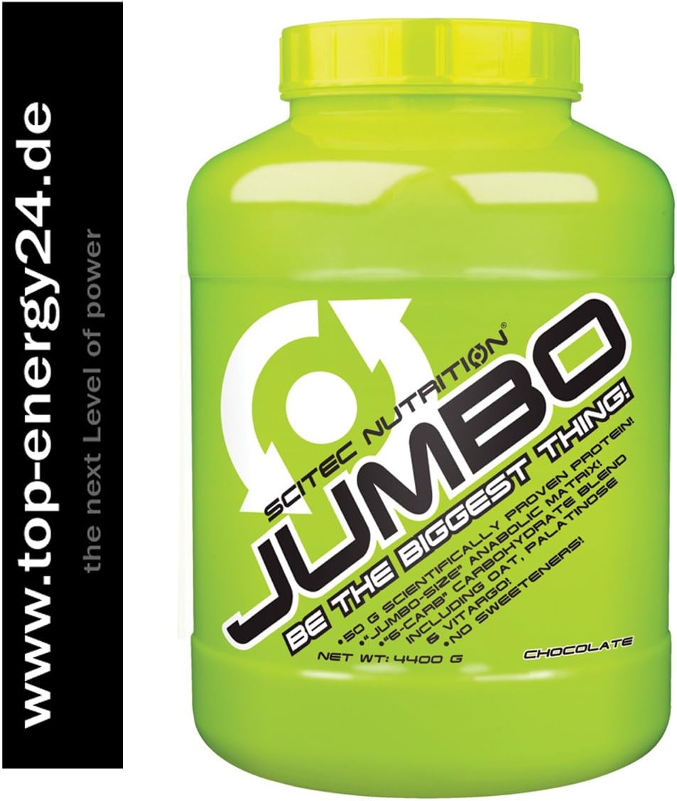 Top Quality Whey Protein Mass Gainer, Scitec Nutrition Jumbo, 4400g, Chocolate