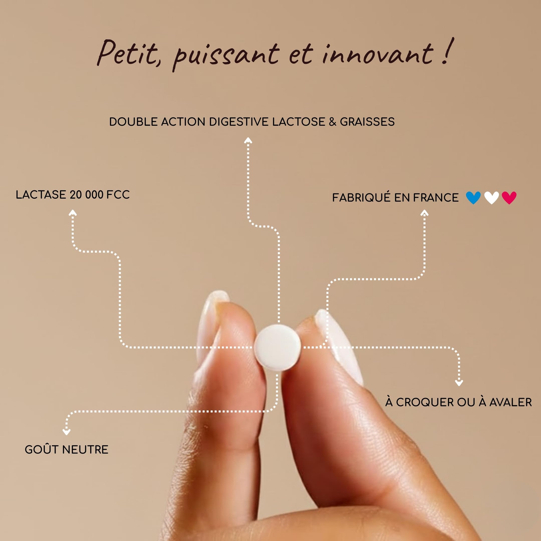 LACTOLERANCE ULTRA Lactase 20 000 FCC Lipase 500 UI 200 Comprimés Double action lactose et graisses enzymes digestives