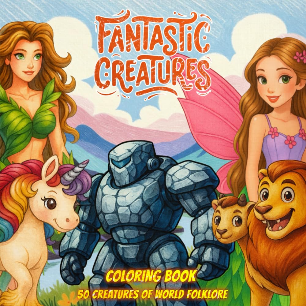 Fantastic Creatures: Coloring Book