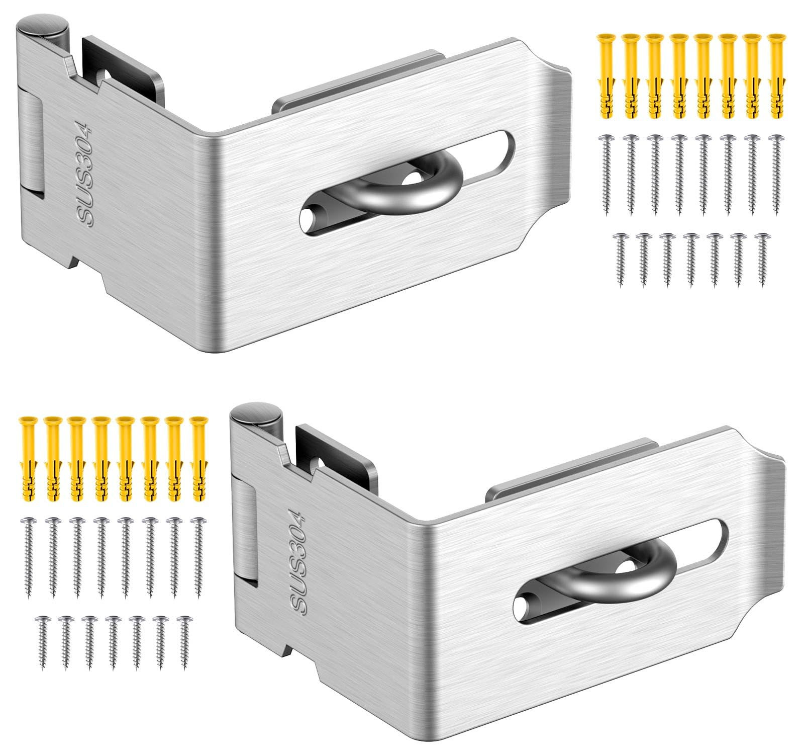 Mixizigoz 90 Degree Hasp Lock Latch