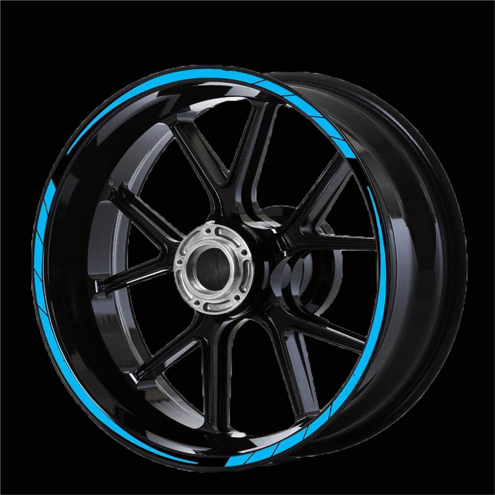 Sticker Part Reflective Tape Accessories for KYMCO AK550 Ak550 Motircycle Rim Sticker Scooter Stripe Wheel Decals Decoration(Blue)