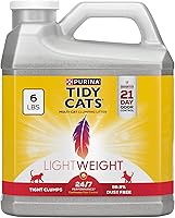 Purina Tidy Cats Lightweight 24/7 Performance Multi-Cat Clumping Litter - 99.9% Dust-Free, 21-Day Odor Control, 6 lb Jug
