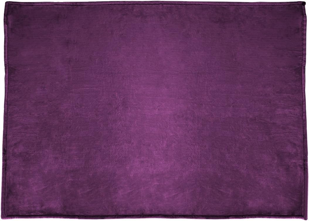 Terry Town DP1702-GRAPE-1 Oversize Tahoe Microfleece Throw, Grape