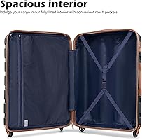 Amazon.com | Coolife Luggage 3 Piece Set Suitcase Spinner