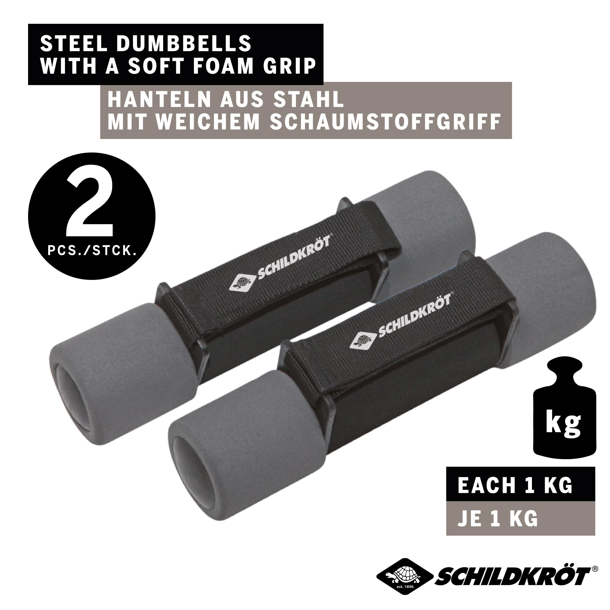 Schildkröt Fitness Set di Manubri da Aerobica, in Valigetta