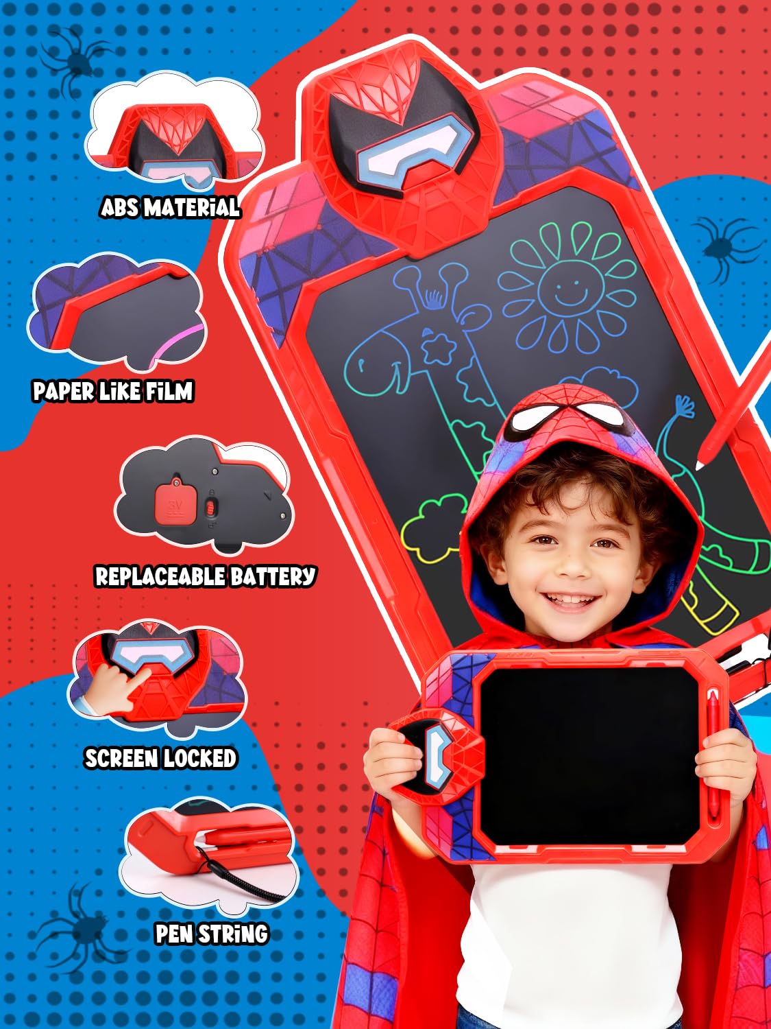 Juego de azulejos magnéticos para niños de 3, 4, 5, 6, 7, 8 años, para
