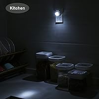 Vista 5 de DEWENWILS Luces nocturnas enchufables a la pared, sensor de atardecer a amanecer, rotación de 360°, luces nocturnas LED direccionales para niños