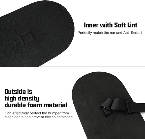 Miniatura 3 de Protección universal de parachoques, protector de parachoques trasero para coches, SUV, camiones, protector de parachoques trasero negro