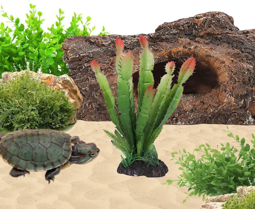 Künstliche Kaktuspflanzen Für Terrarium & Reptilien – 3er Set Als Dekoration Für Schildkröten & Eidechsen | Realistisch & Sicher